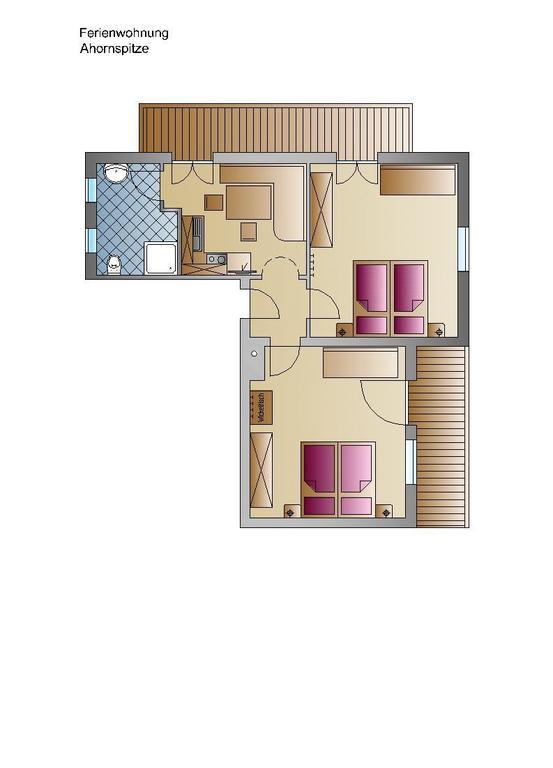 Landhaus Tyrol Mayrhofen Rom bilde